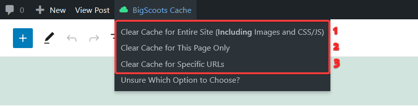 Cache Clearing Options available in BigScoots Cache | BigScoots ...